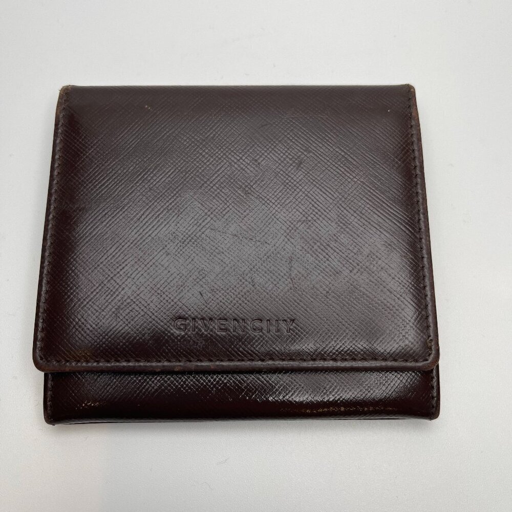 Givenchy Brown Leather Bifold Wallet with ID Pocket - Preowned